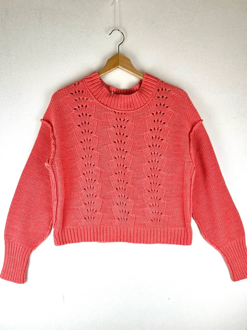 Free People Bell Song Pullover Sweater Cropped